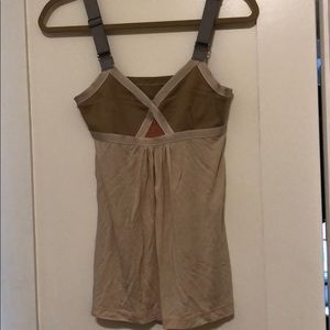 VPL beige breaker top